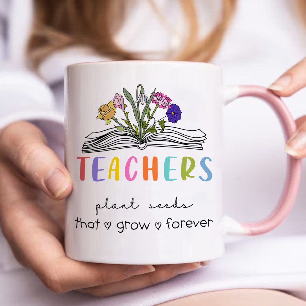 Personalized Teacher Birth Flower Mug