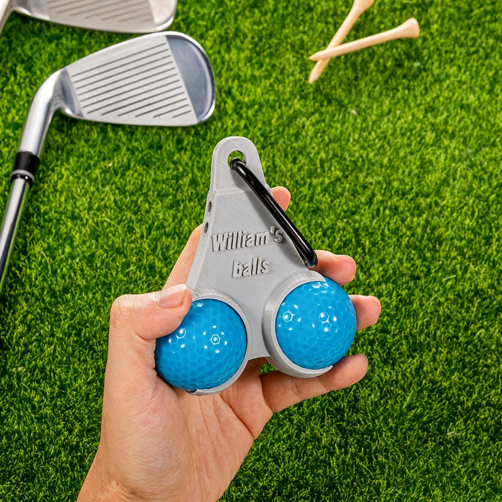 Personalized Multicolor 3D Printed Funny Golf Ball and Tees Holder with ...