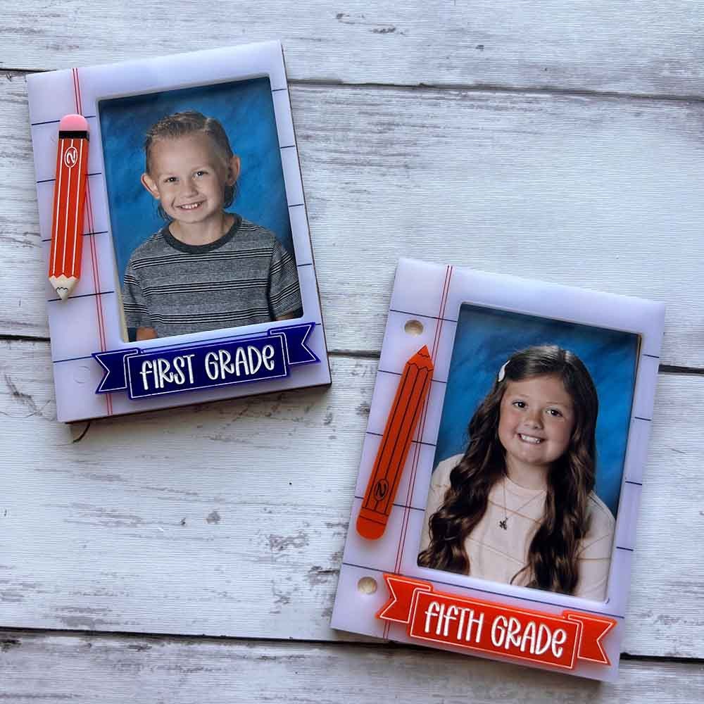 Personalized First & Last Day of School Picture Frame, Custom School Photo Frame, Back to School Picture Sign, End of School Gift, Gift for Him/Her