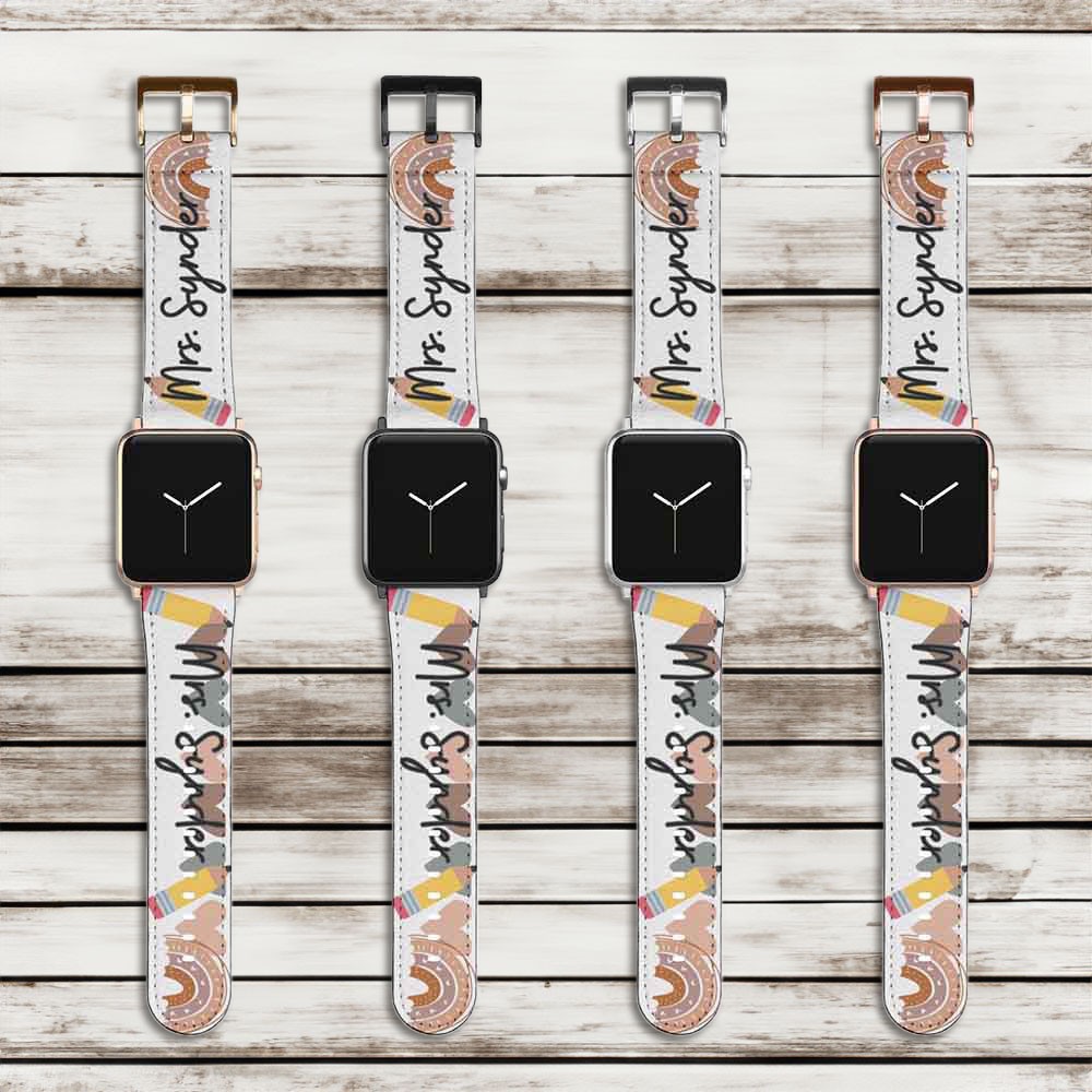 Bracelet Apple Watch avec nom personnalisé