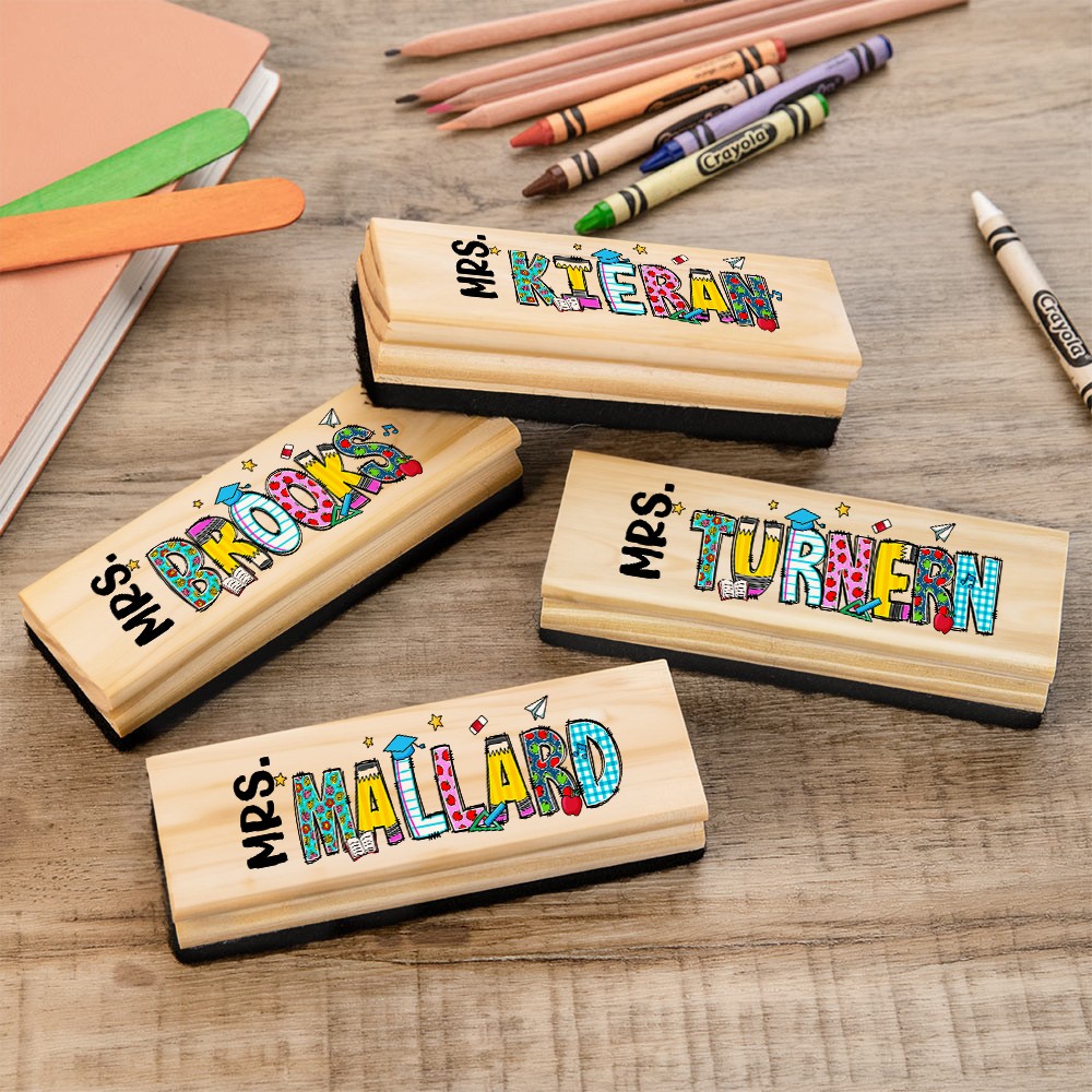 Custom Name Chalkboard Eraser 