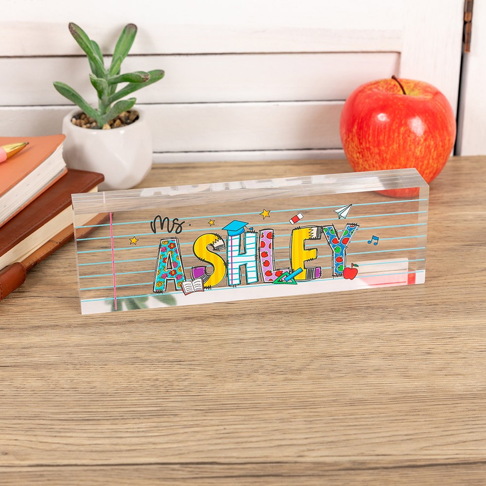 Teacher Acrylic Name Plate