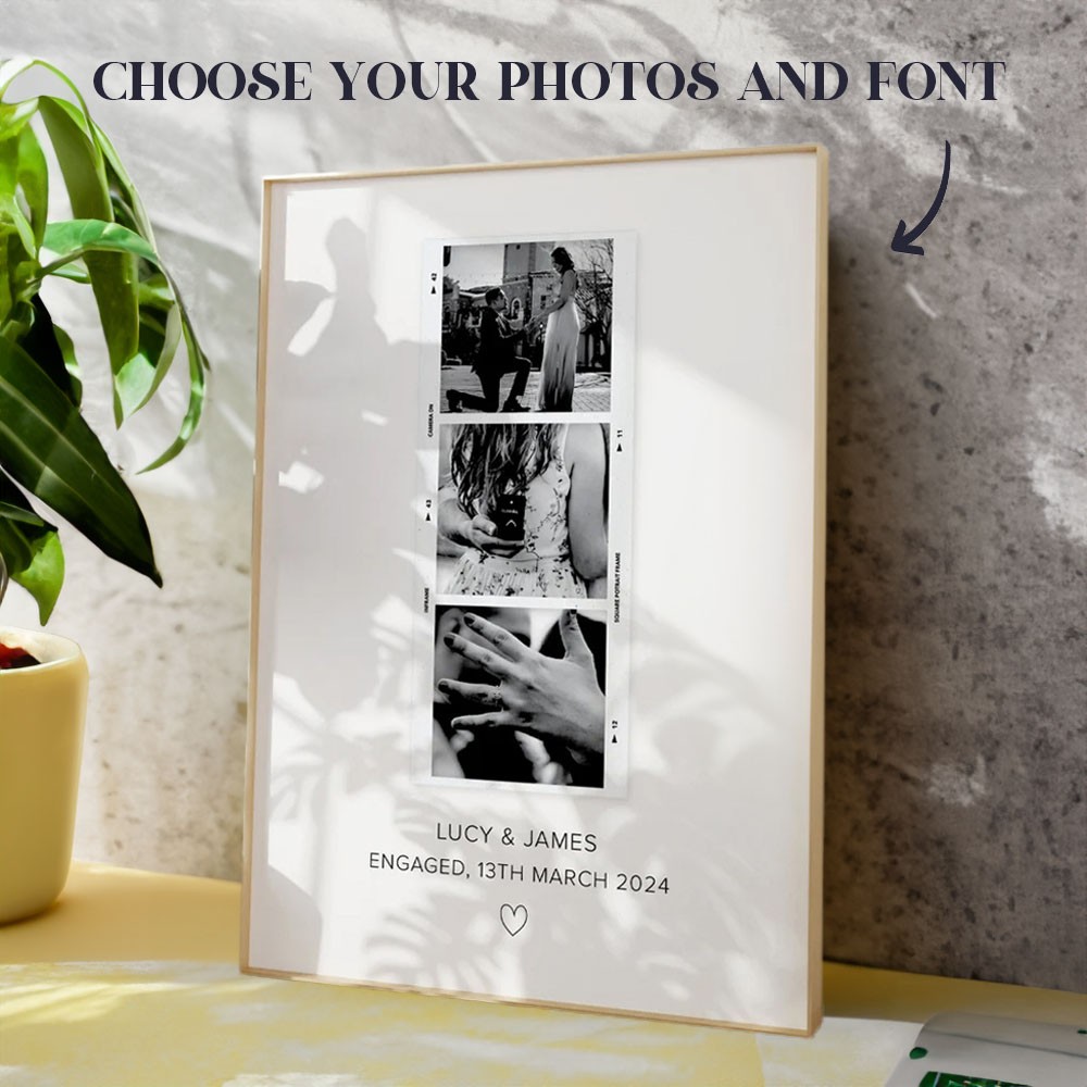 Personalized Photo & Text Print with Frame