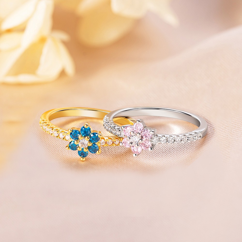 bague fleur