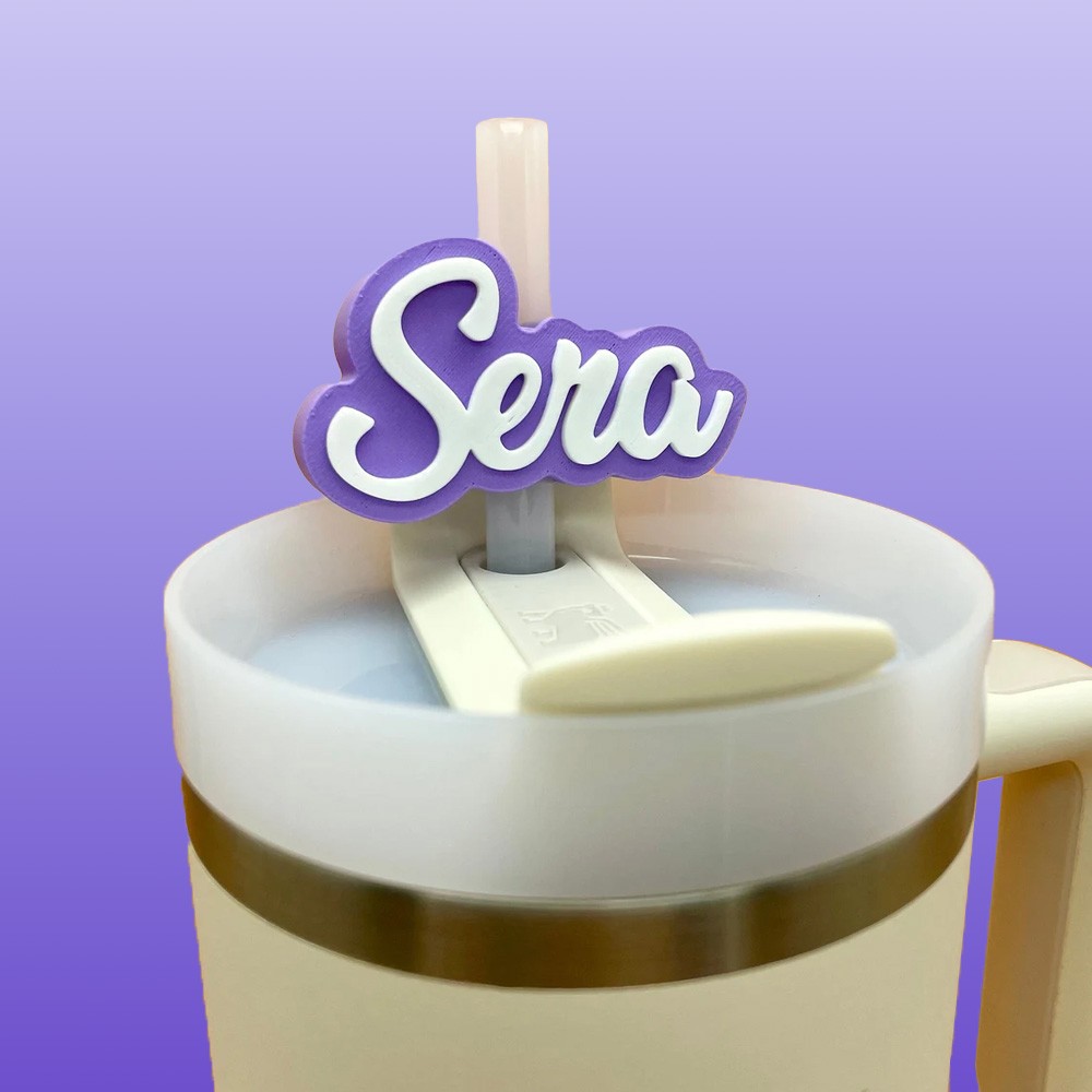 Personalized Name Straw Topper