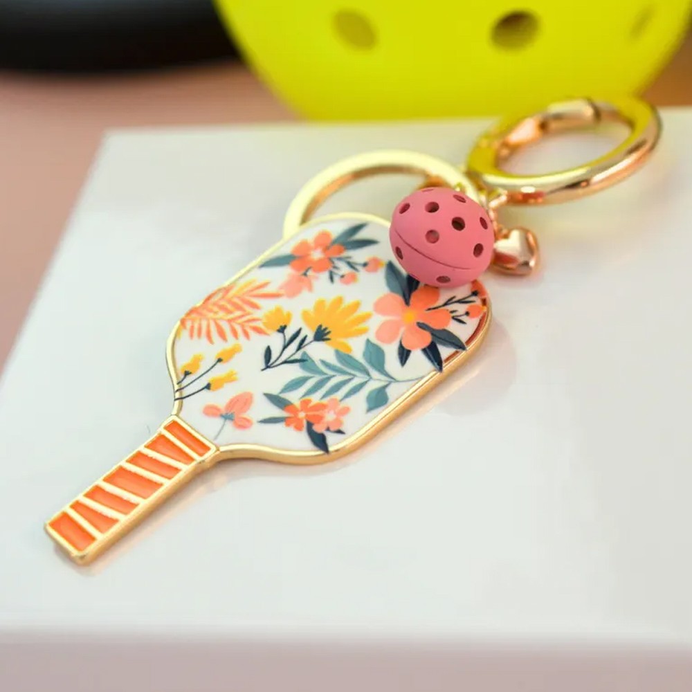 Personalized Name Pickleball Keychain, Pickleball Bag Tag, Pickleball Paddle Keychain, Gift for Pickleball Lover, Sports Gift for Her, Christmas Gift