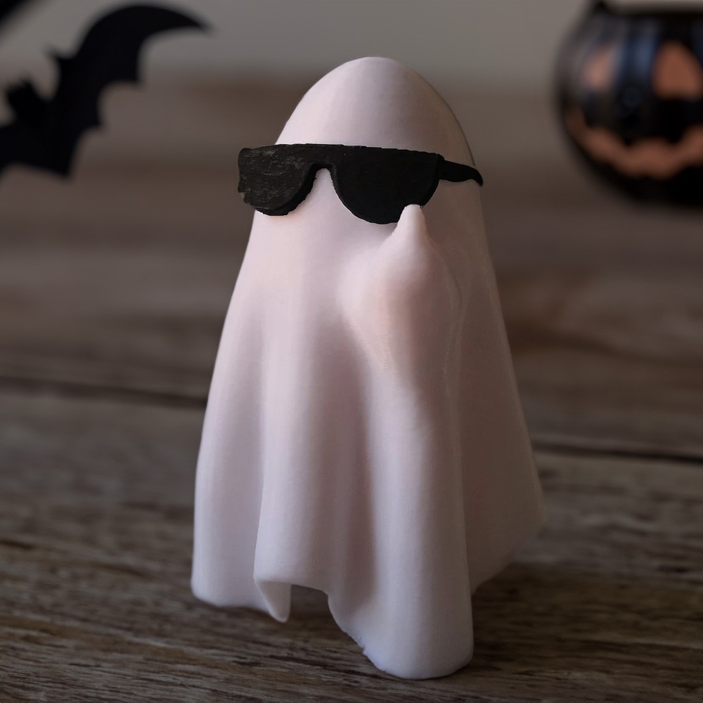 rude ghost ornament