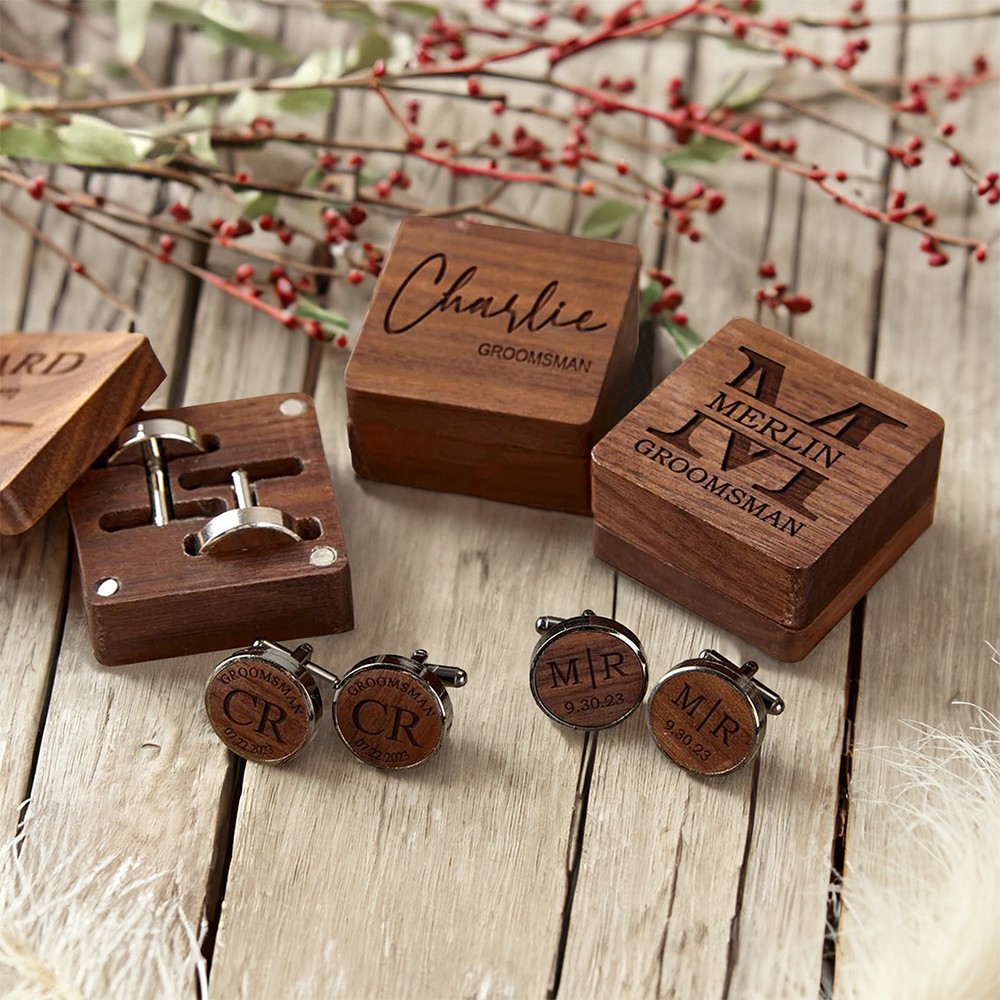 Personalized Groomsmen Cufflinks