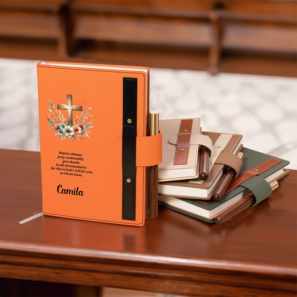 Customized Christian prayer notebook 