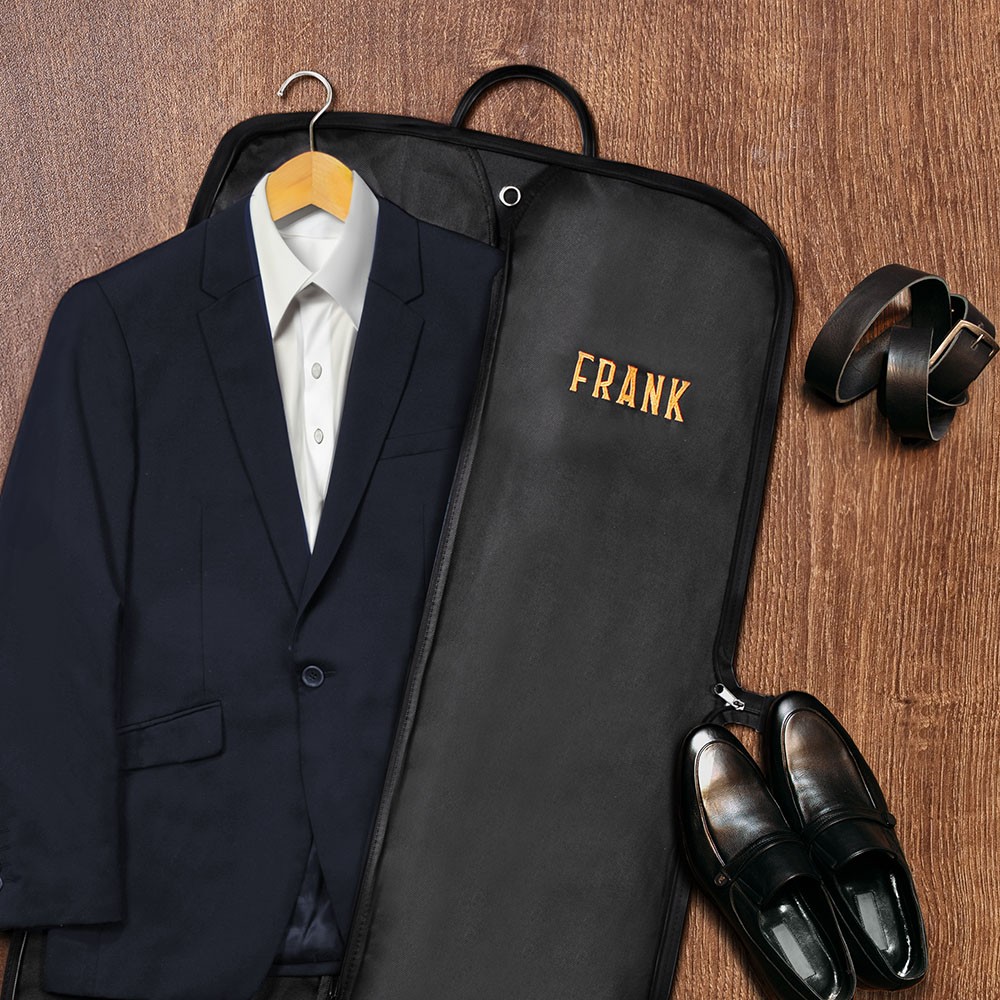 Leather Handle Garment Bag