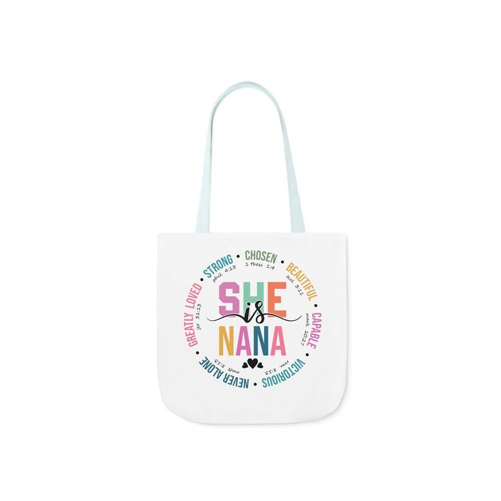 Custom Name She Is Nana Tote Bag, Nana Tote Bag, Grandma Gift, Grandma Birthday Gift, Promoted to Grandma, Gift for Grandma