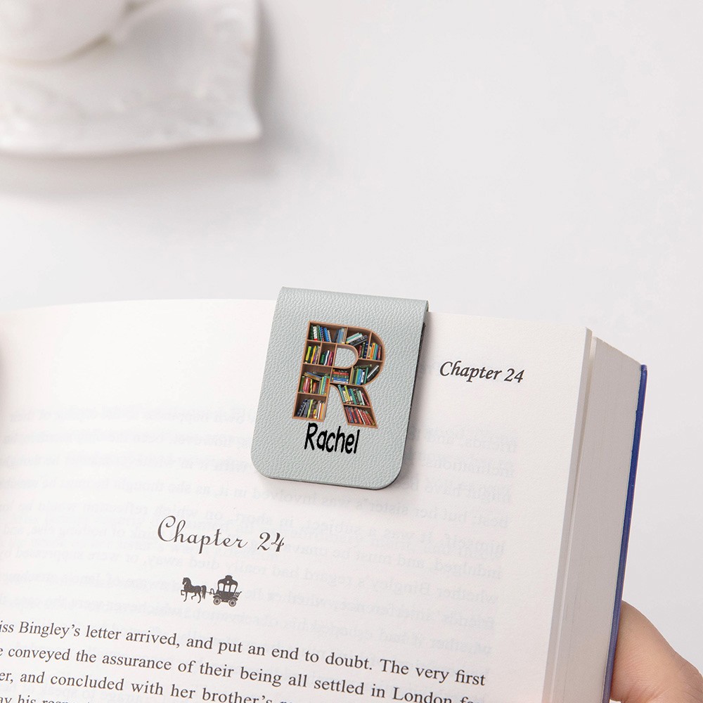 Magnetic Leather Bookmark