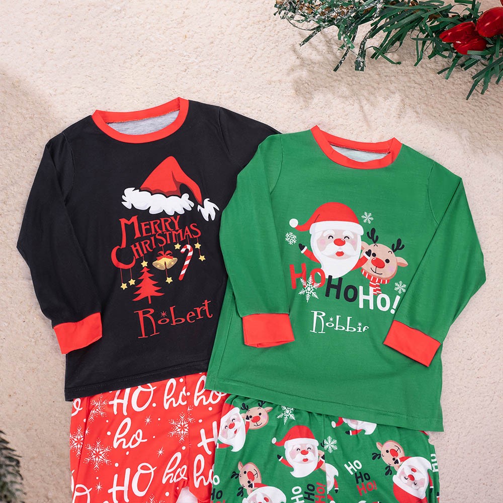 Customized Christmas family matching pajama sets