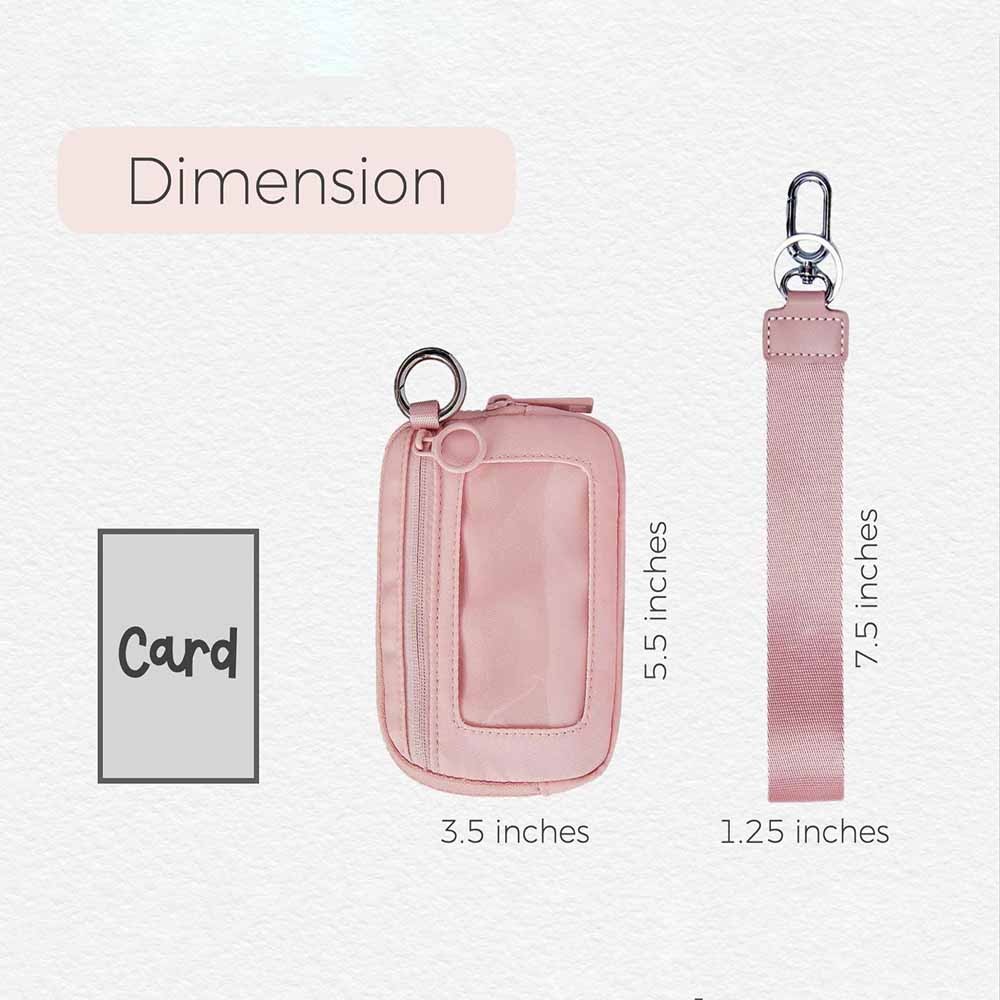 Personalized Keychain Wrist Wallet, Christmas Stocking Stuffer Gift for girls women teens, Custom Wristlet Wallet, Wrist Lanyard Cardholder