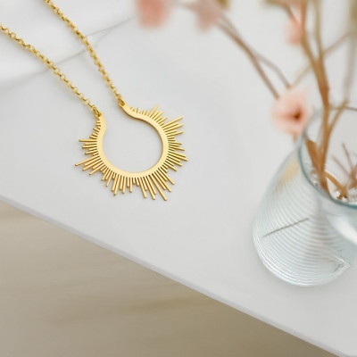 Sun Ring Holder Necklace