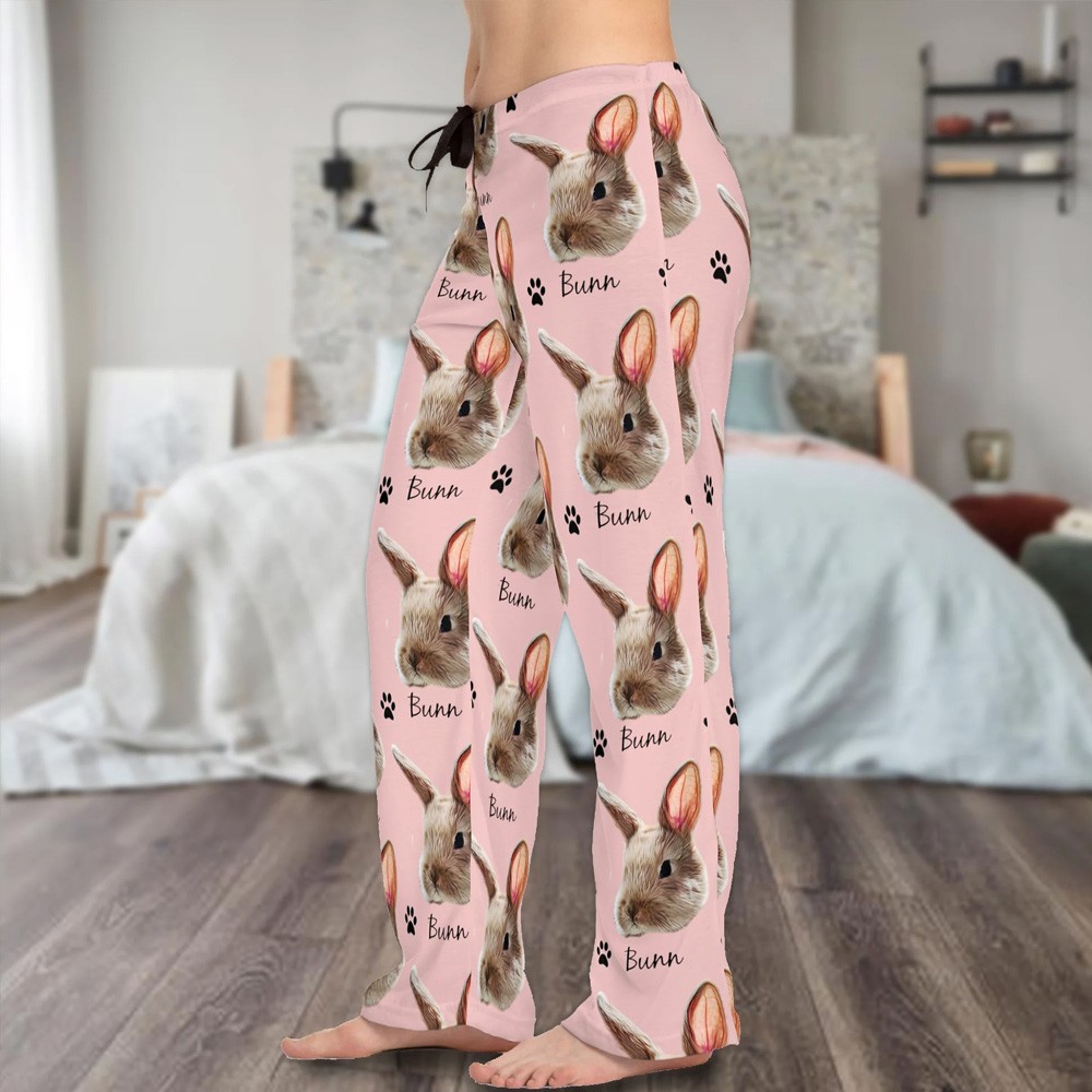 Custom Name Horse Face Pattern Pajama, Personalized Horse Pajama Set for Family, Christmas Gift, Gift for Horse Lovers/Animal Lovers