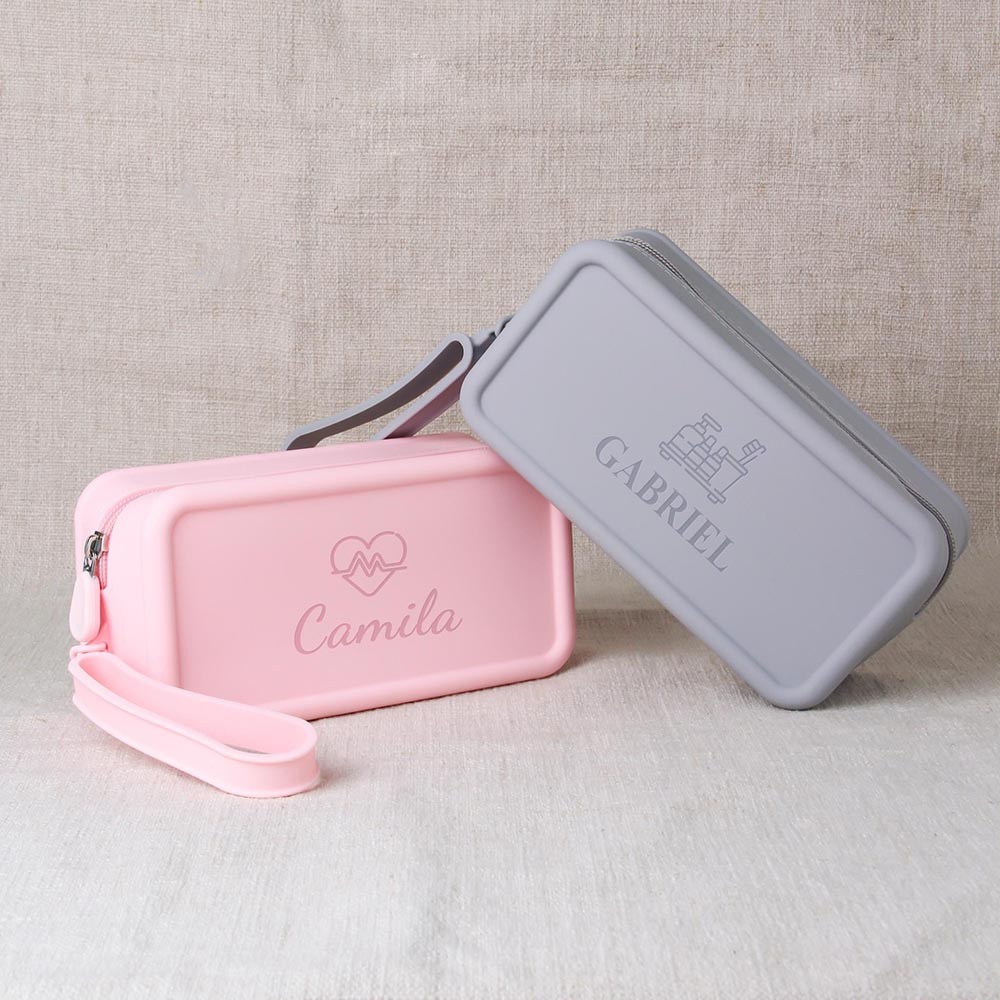 Personalized Multifunctional Silicone Waterproof Storage Case, Portable Travel Storage Bag, Cosmetic Organizer, Medical Alarm Bag, Digital Accessories Bag