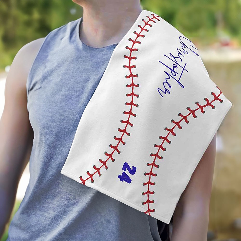 Personalized Baseball Towel practice towel