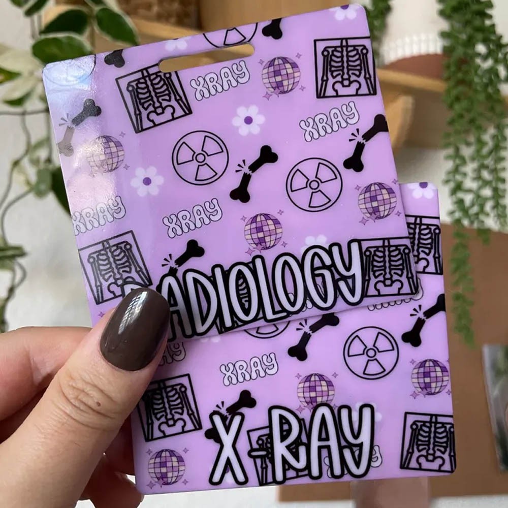 Xray Badge Buddy Gift for X-Ray Technologist Badge Holder Radiology Department Rad Tech Week Appreciation Xray Student Badge Buddy