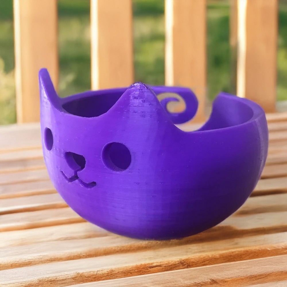 cat yarn bowls for crocheting