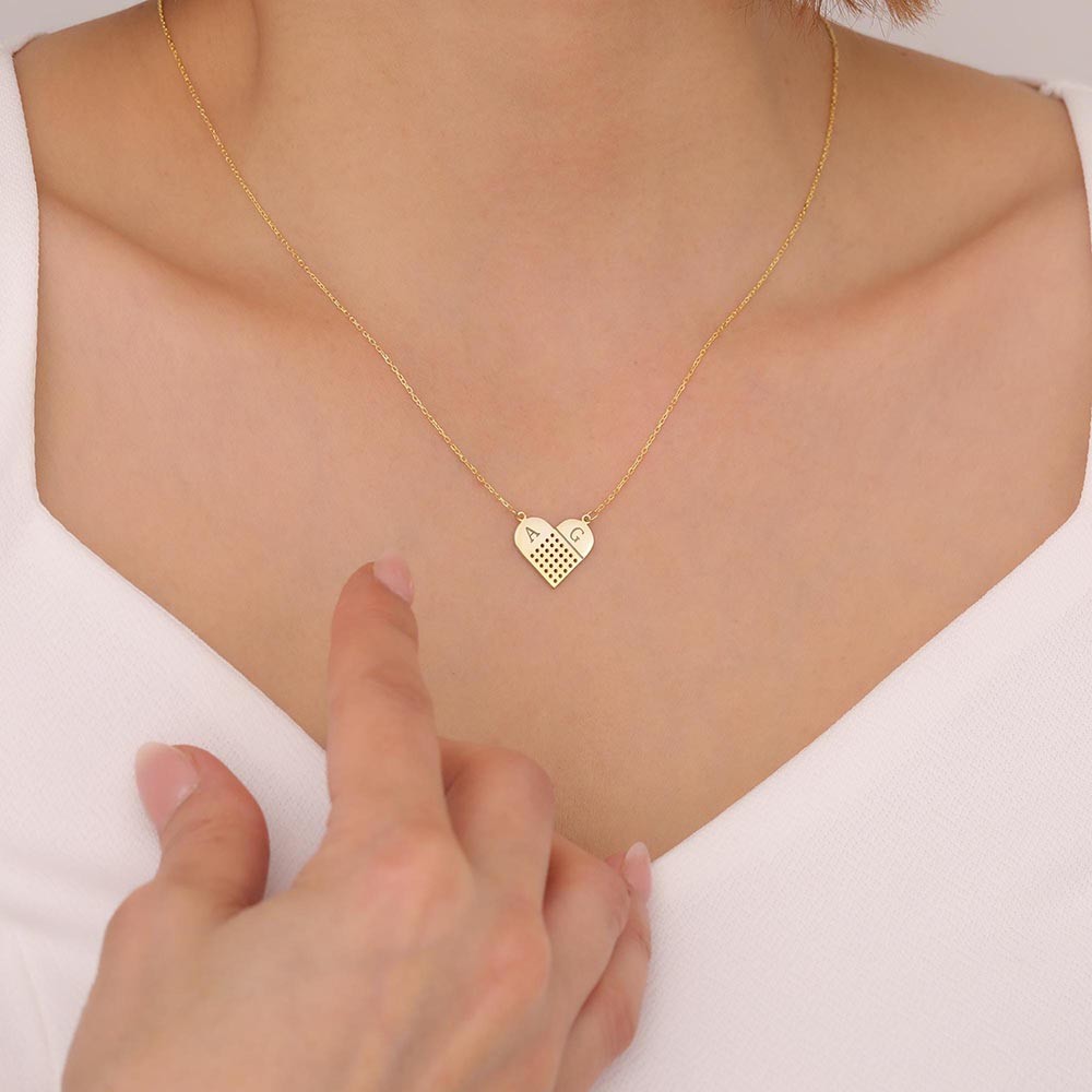 Custom Bandage Heart Necklace, Doctor Gift, First Aid, Plaster Charm, Bandage Letter Necklace, Nurse Gift, Med School, Nurse Necklace