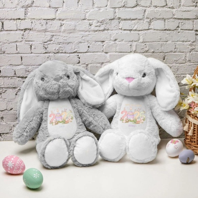 Regalo personalizzato per il primo coniglietto pasquale del bambino, nome personalizzato coniglietto ripieno di Pasqua, decorazioni per feste di Pasqua, regalo per baby shower, regalo di Pasqua per neonati/neonati