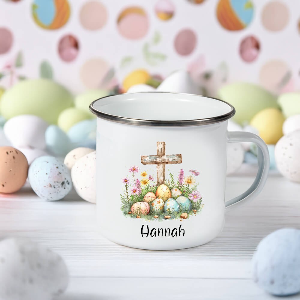 personalized enamel mug