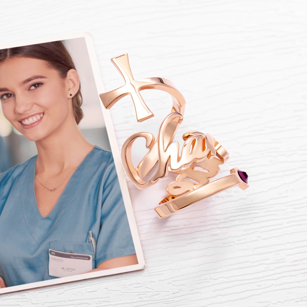 Stethoscope Personalized Name Tag for Doctor