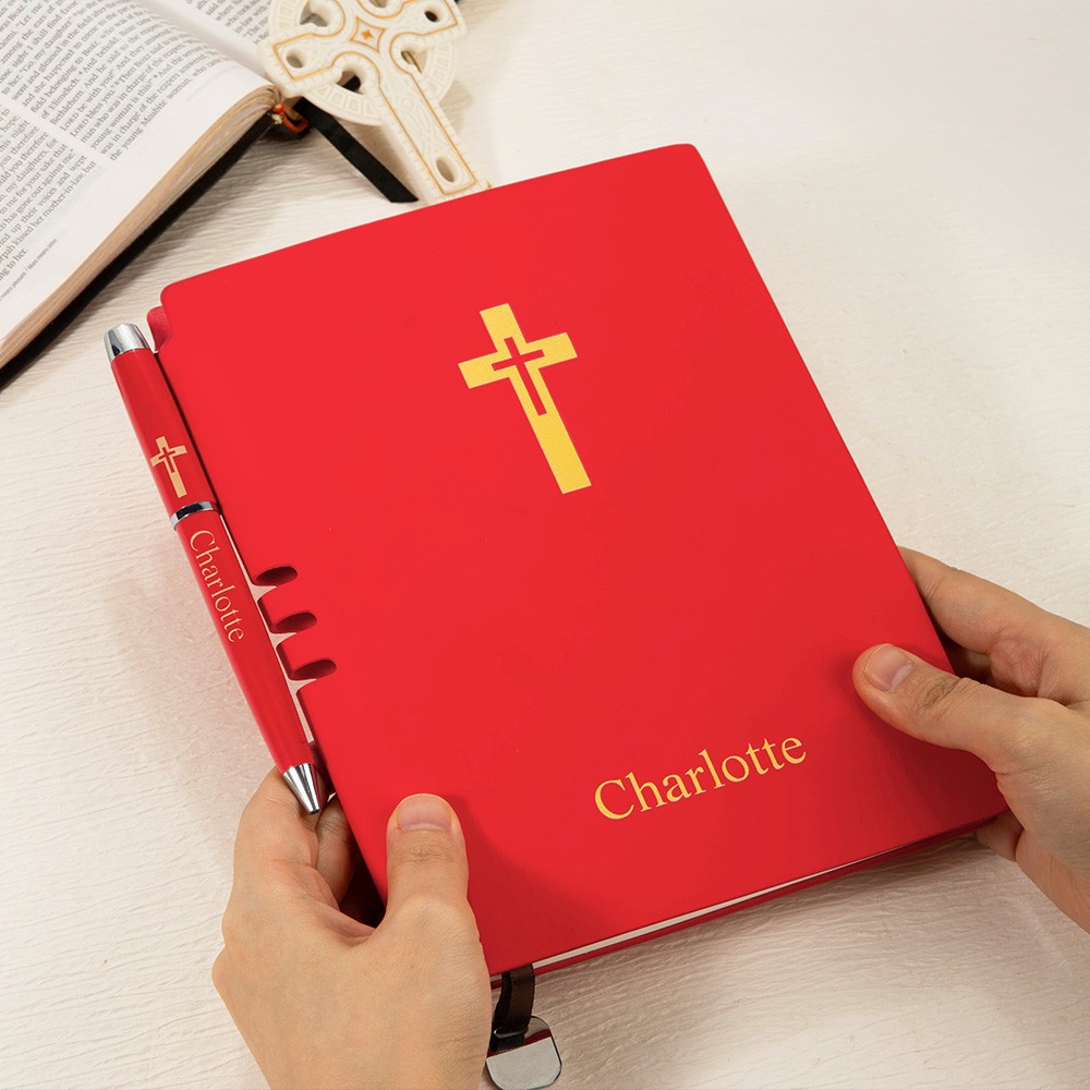 Customized Name Cross Notebook