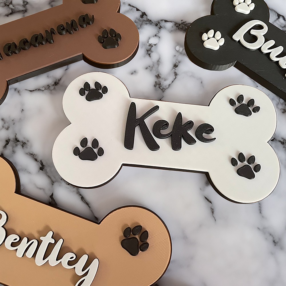 Pet Bone Name Sign