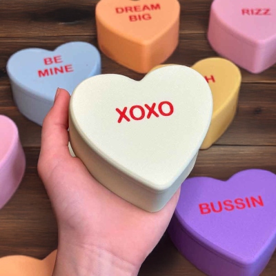 Personalized Conversation Heart Gift Box, Custom Slang Large Candy Box, Exchange Party Favor, Birthday/Valentine’s Day Gift for Her/Family/Friends