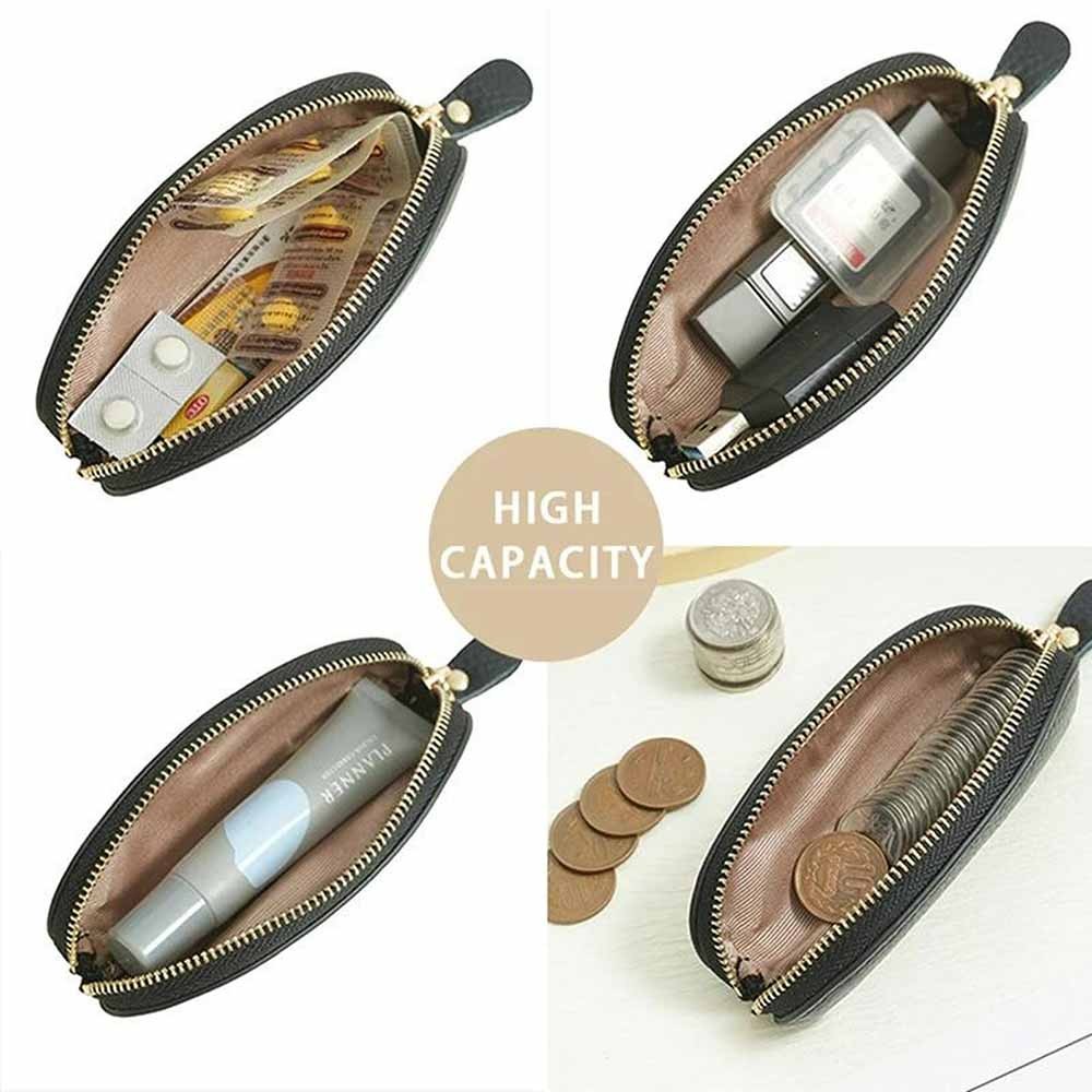 Personalized Mini Cosmetic Bag Monogram Gift Personalized Makeup Brush Coin Bag Holder Gift for Her Custom Pen Holder Storage Leather