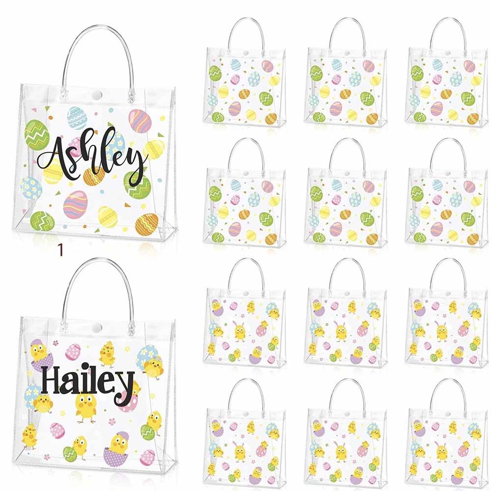 Personalized Easter Favor Bag, Easter Gift Bags, Easter Favor Bags, Easter Party Favor, Eggs and Chicks Bag