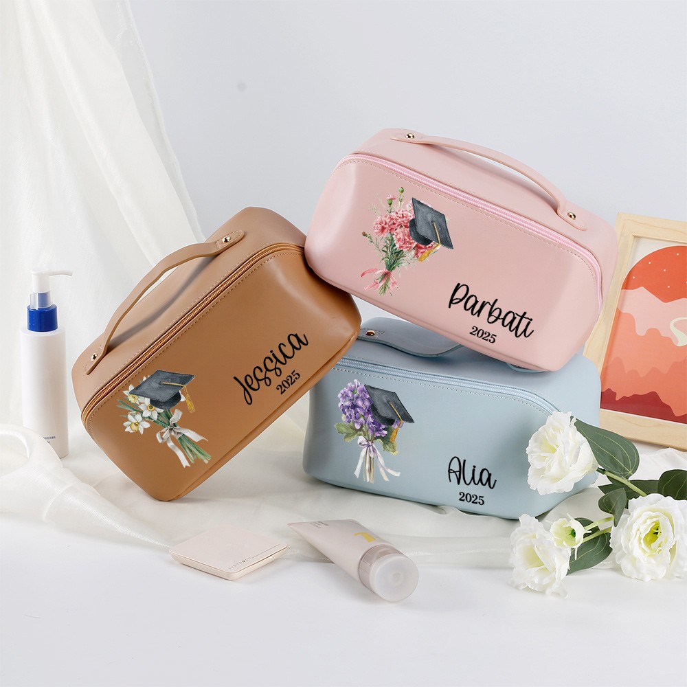 birthflower makeup bag