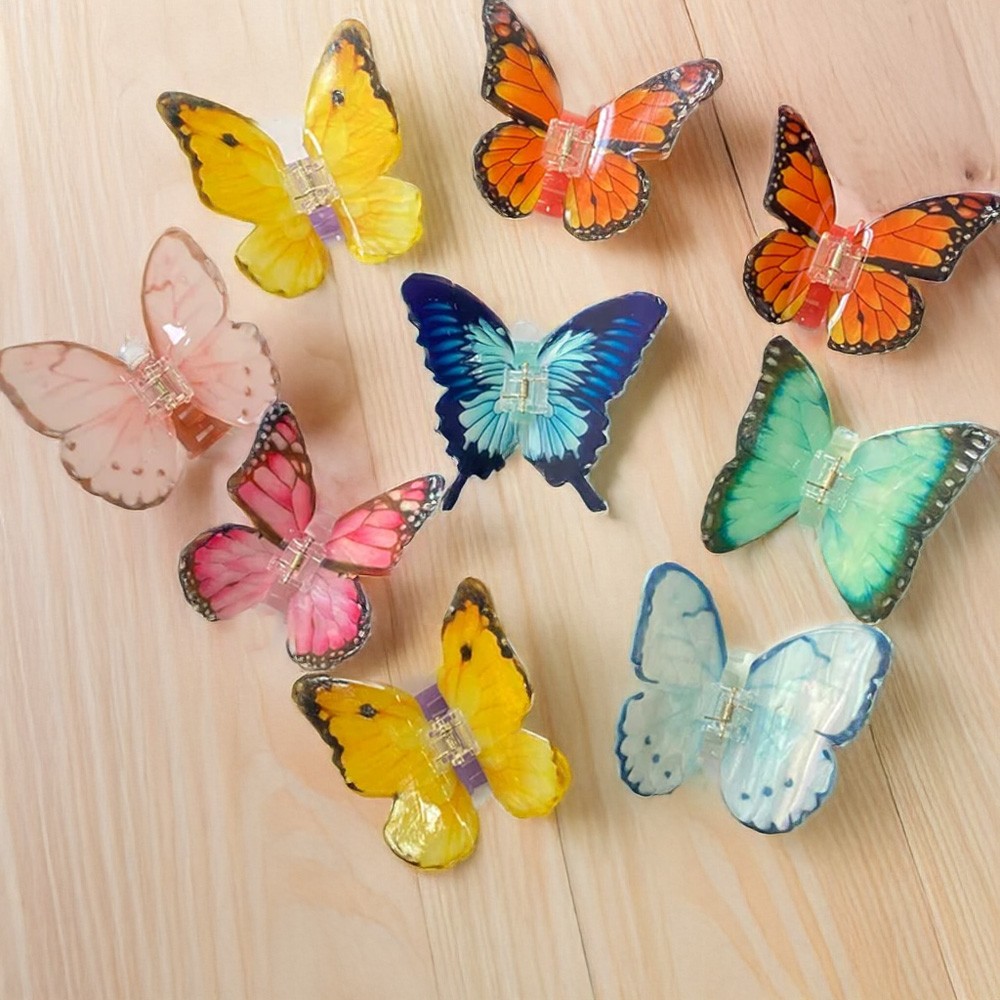 butterfly hair clips