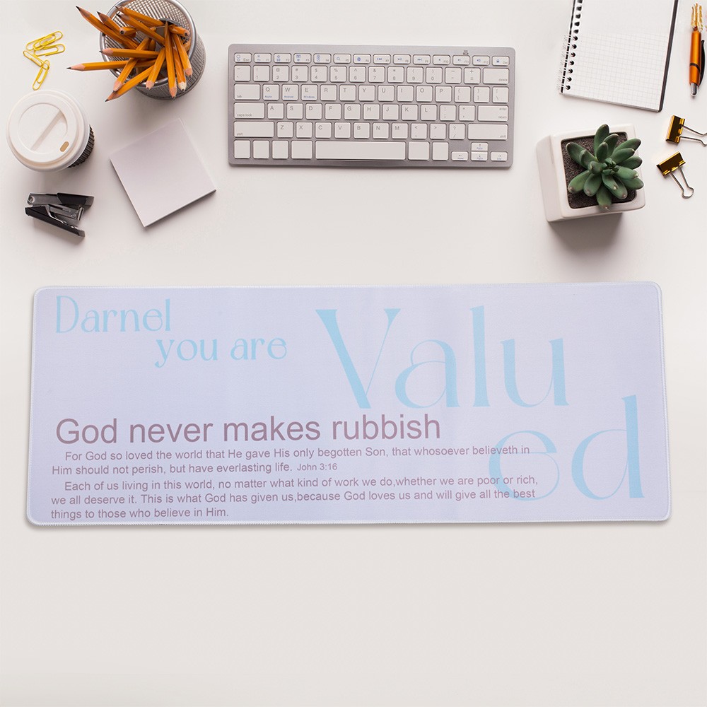 Personalized You Are Valued Mouse Pad