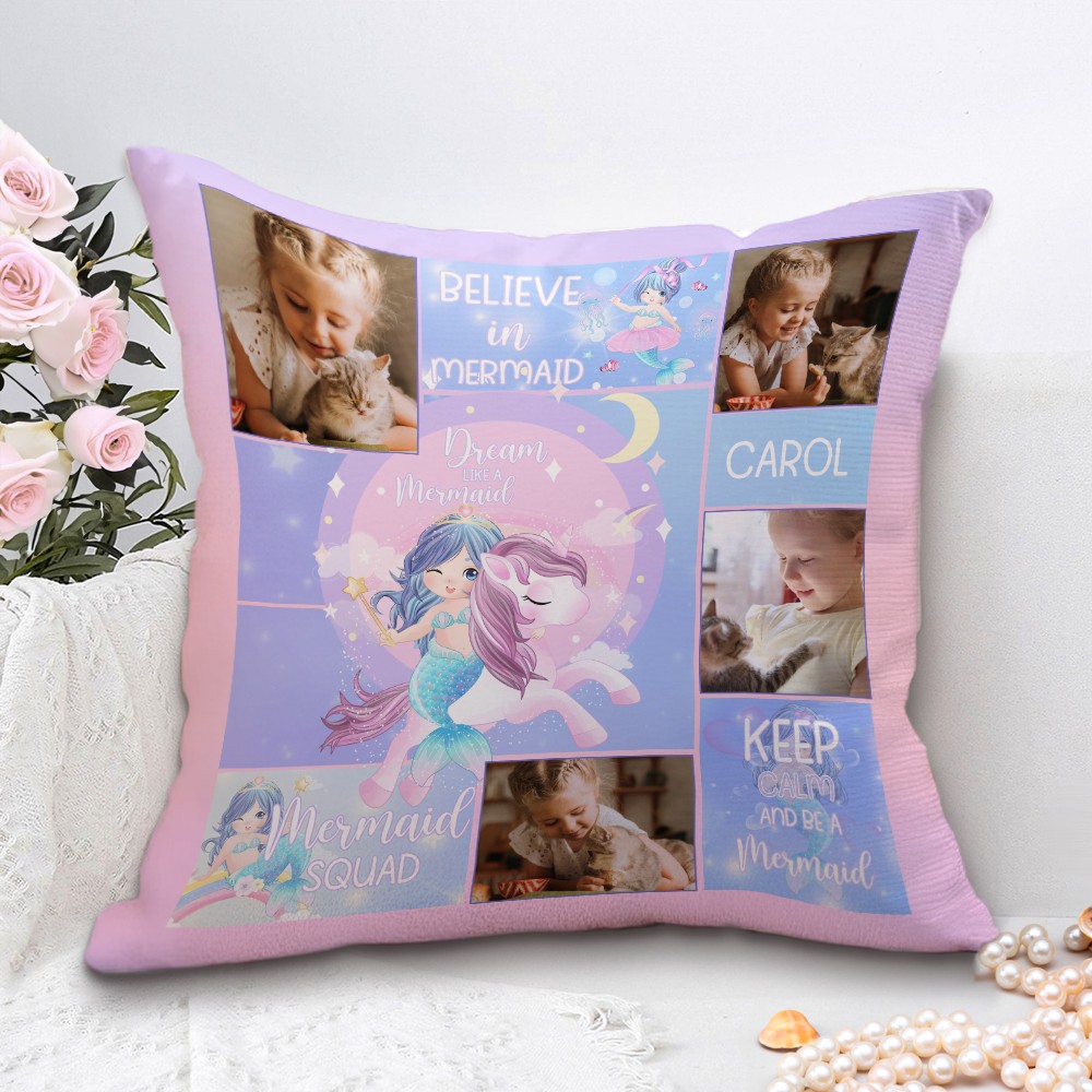 little mermaid pillow