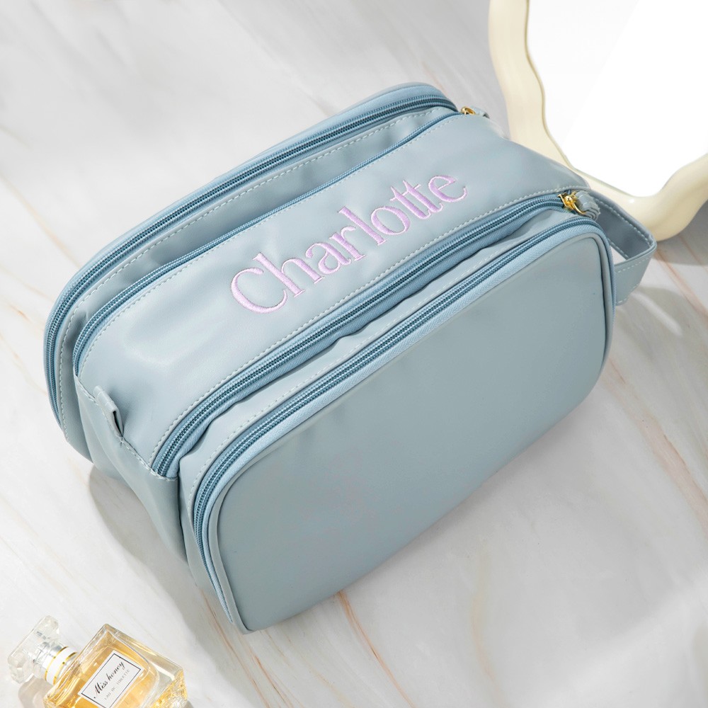 Customized Embroidery Name Makeup Bag