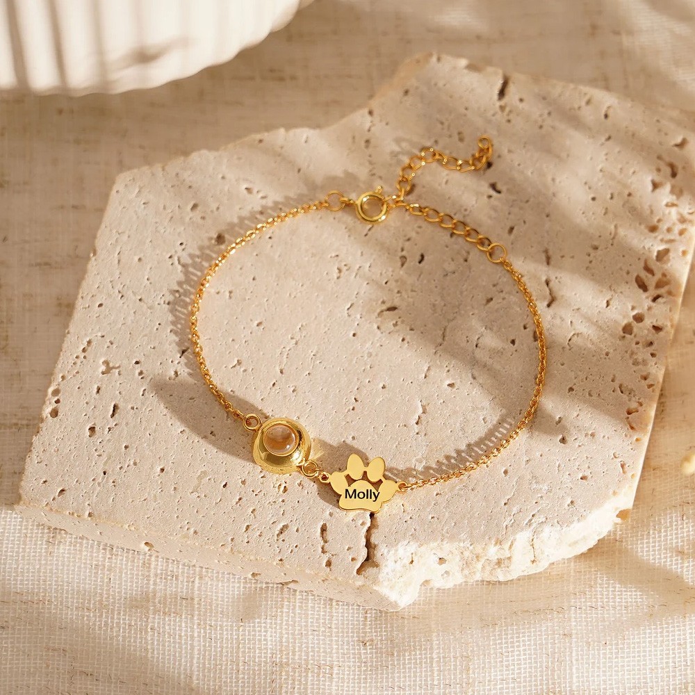 Pet Paw Print Bracelet 