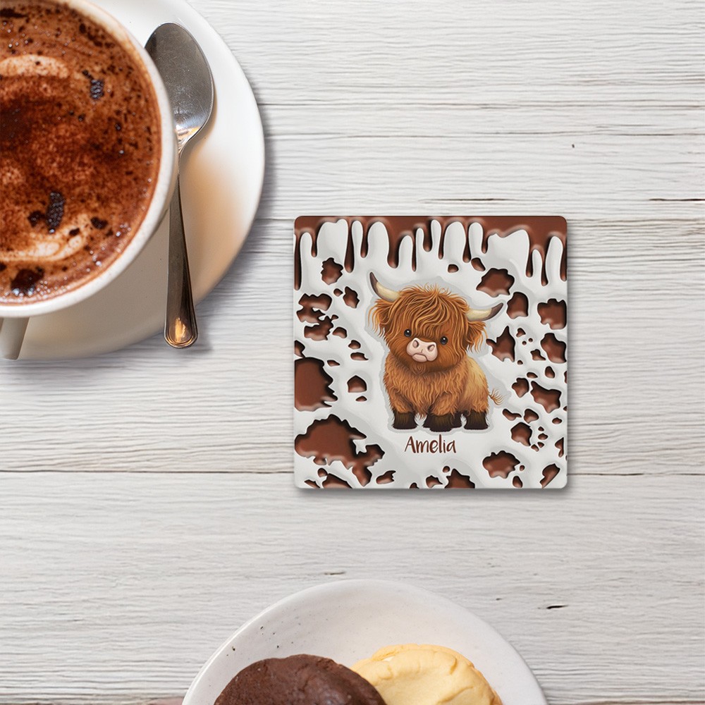 Personalized Highland Cow Coffee Mug