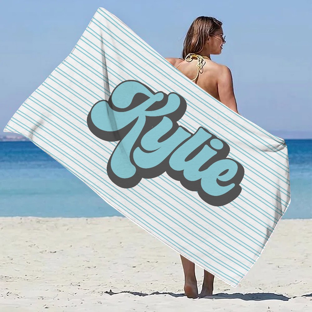 3D Beach Funny Dog Beach Towel Microfiber Soft Quick Dry Bath Towel For Kids Adults Men Women Bath Sheets Extra Large For Camping, Travel, Swimm