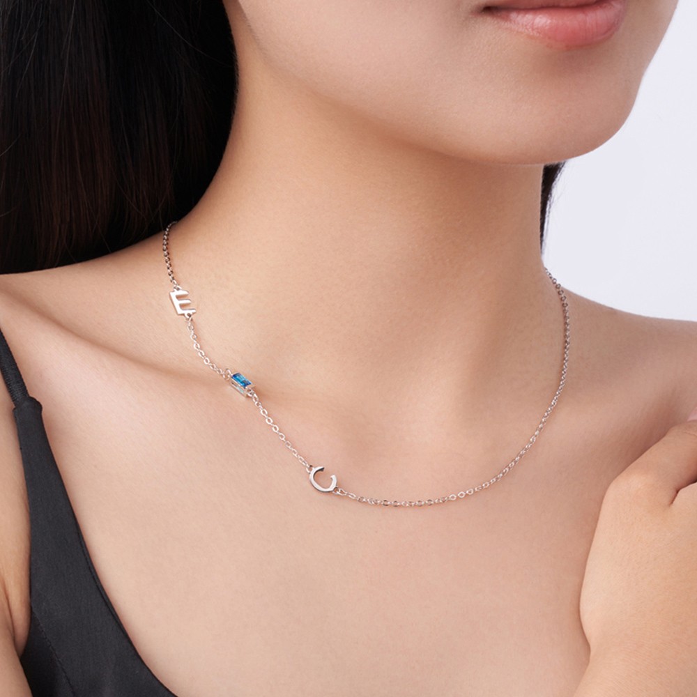 Sideways necklace