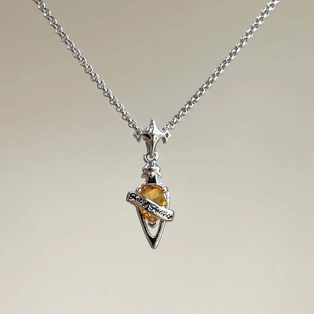 Felix Felicis Potion Necklace – Liquid Luck Amulet Pendant, Fantasy Charm Jewelry for Good Fortune, Unique Gift for Magic Lovers