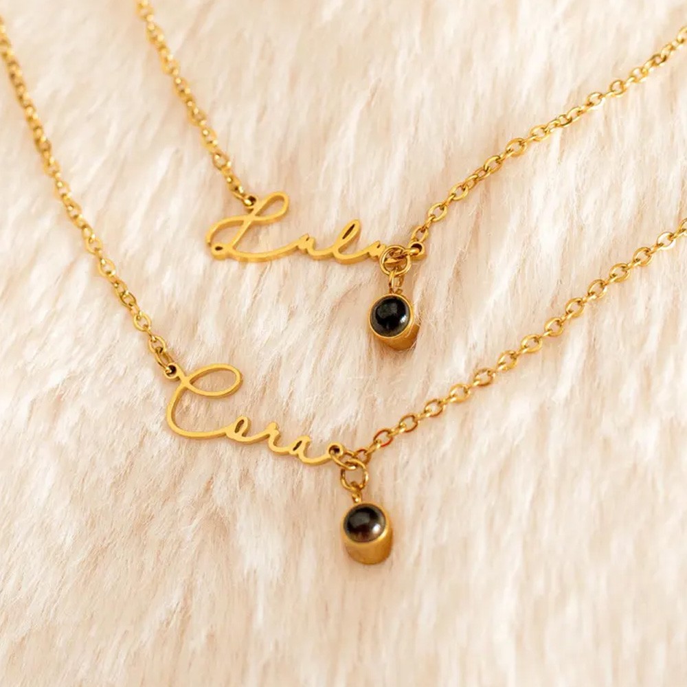 Personalized Photo Projection Necklace