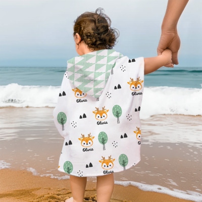 hooded beach towel