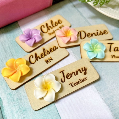 3D Plumeria Rubra Wooden