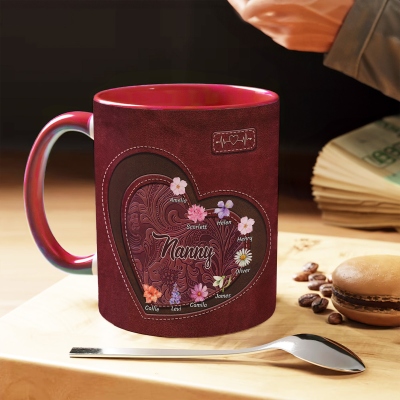 mug with color inside