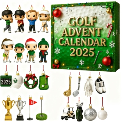 2025 Golf Advent Calendar - Christmas Golf Countdown, 24 Days of Golfing Glory, Daily Golf Surprises, Gift for Golf Lover