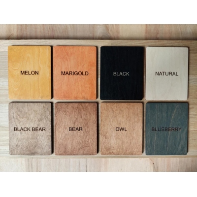 Custom Engraved Wooden QR Code Menu Sign for Cafe Bar