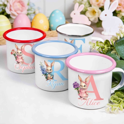 personalized enamel mug